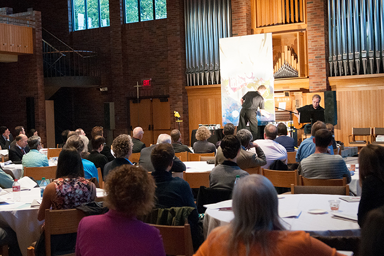 Lilly Fellows Conference session in Hoversten Chapel