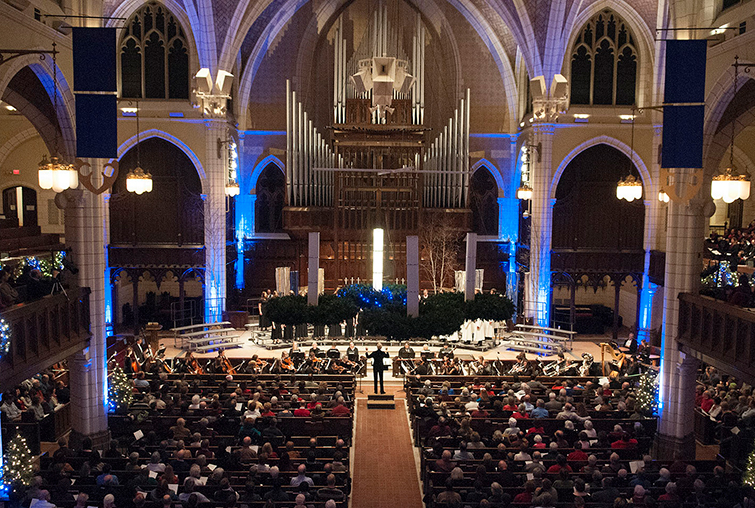 Augsburg Advent Vespers service at Central Lutheran Church