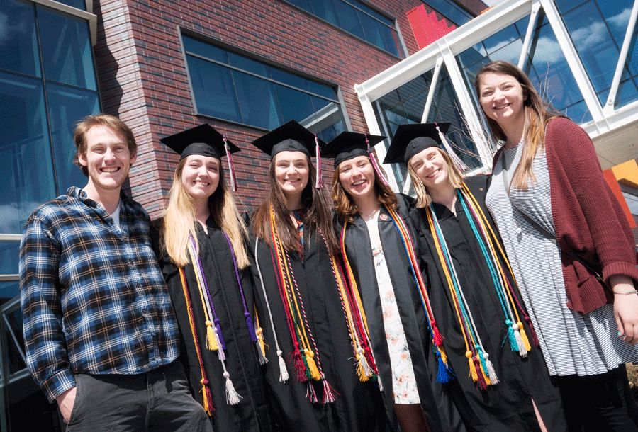 Left to right: Lyle Nyberg (alternate), Madeleine Oswood, Jubilee Prosser, Blair Stewig, Abigail Tetzlaff, Kaylee Gueltzow