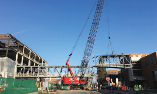 Install of the skyway of Hagfors Center