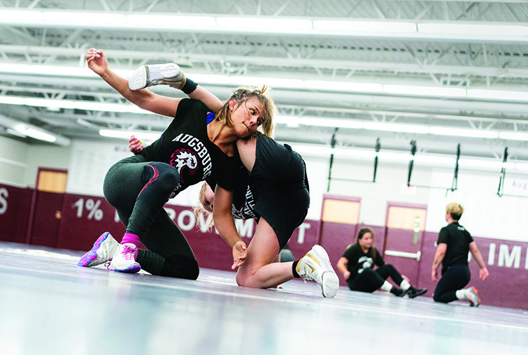 two women wrestling