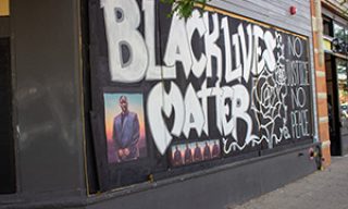 "Black Lives Matter" mural 