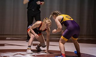 Two wrestlers