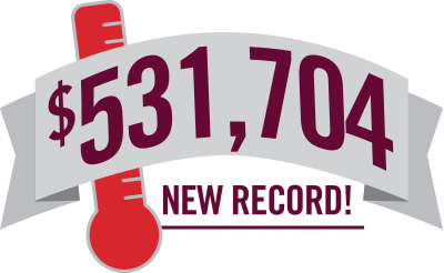 Graphic that reads $531,704 New Records!