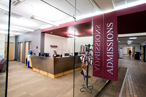 Augsburg's Admissions Office (Photo by Courtney Perry)