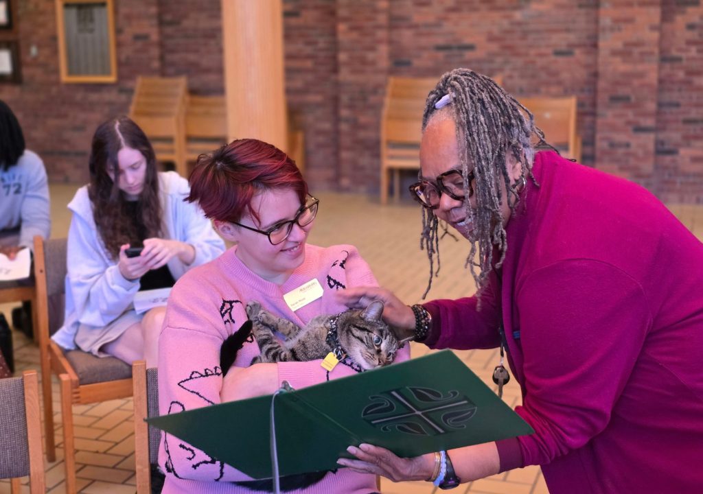 Blessing the Auggie animals