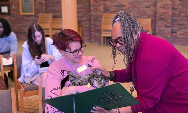 Blessing the Auggie animals
