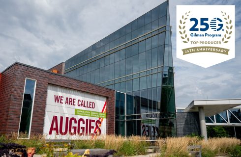 Augsburg University is a Gilman 25th Anniversary Top Producing Institution