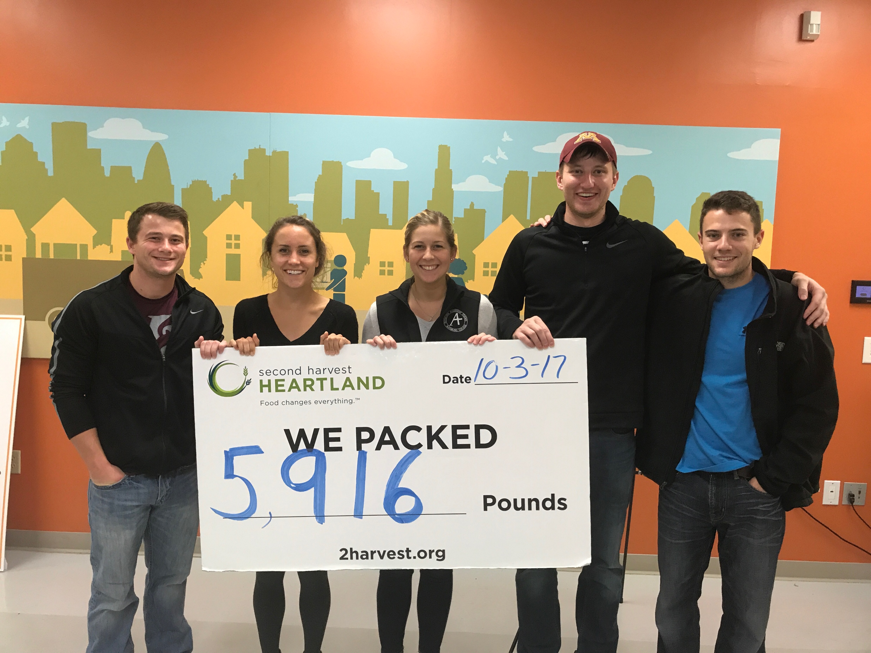 students with total meals packed