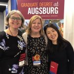 Emma Moonier, Annie Heiderscheit, and Juyoung Lee at 2019 AMTA conference