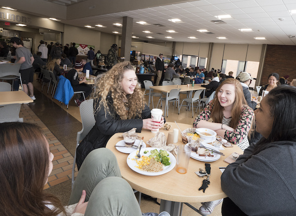 Students in cafeteria