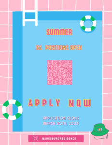 Summer RA position