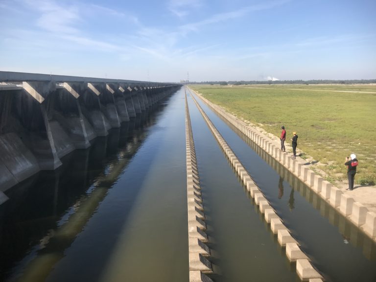 Bonnet Carré spillway; an acknowledgement of the need to give the Mississippi some breathing room, but always on terms dictated by New Orleans and local Petrochemical interests. (Joe Underhill Field Note)