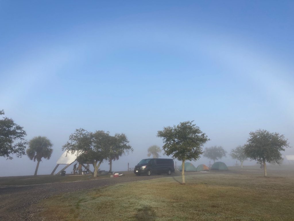 Morning Mist Wedding: lightweight fabrics floating in the air