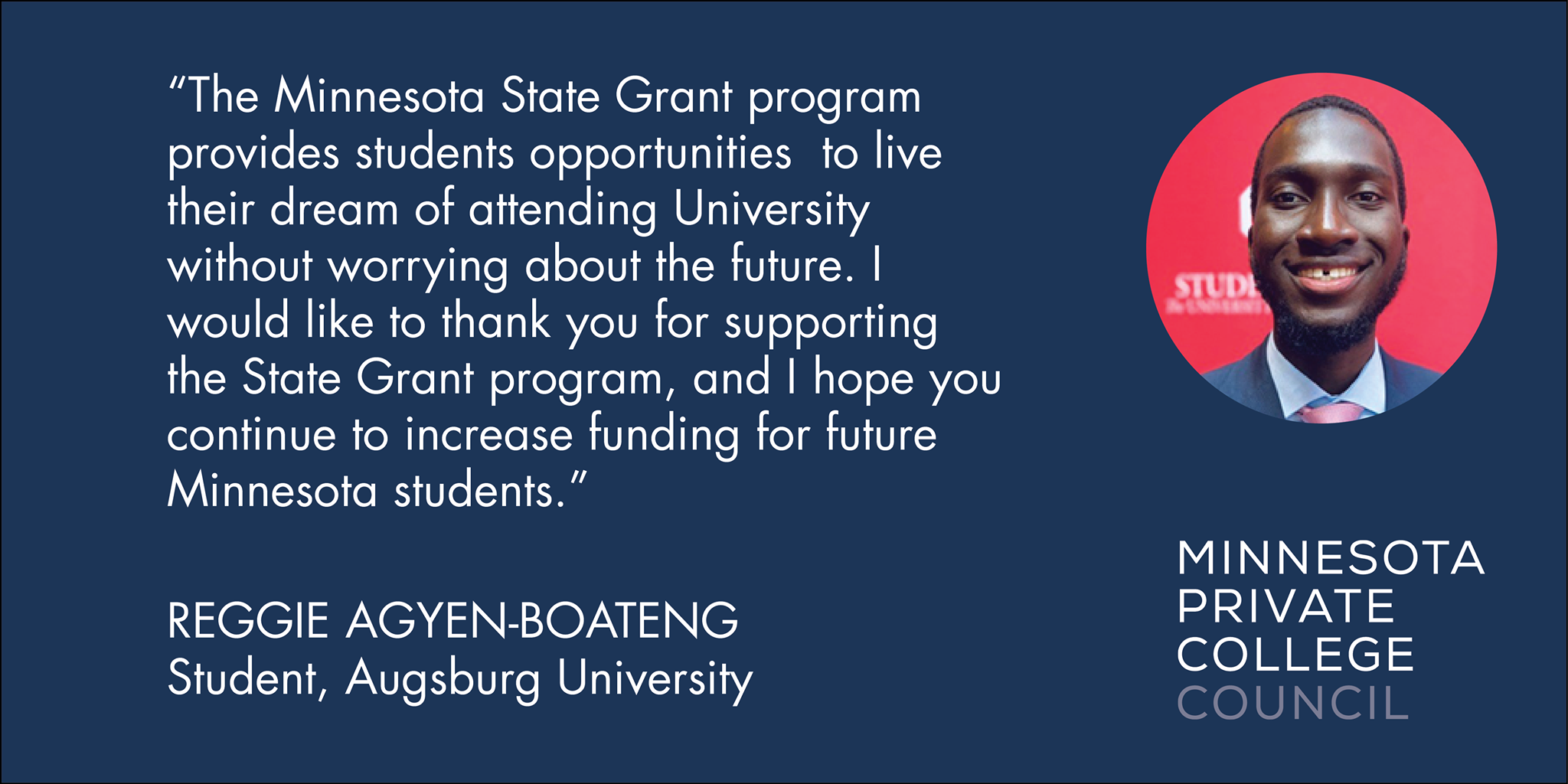 Statement about the state grant program