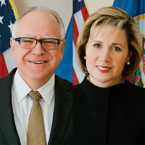 Gov. Walz and First Lady Gwen Walz